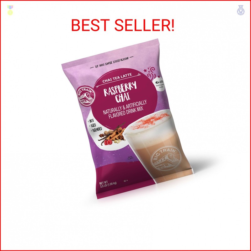 Big Train Raspberry Chai Tea Latte Beverage Mix, 3.5 Pound (Pack of 1)