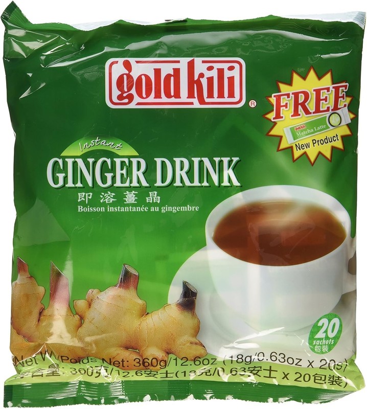 Versatile Instant Ginger Drink – 40 Sachets with Honey, 2 Bags Included