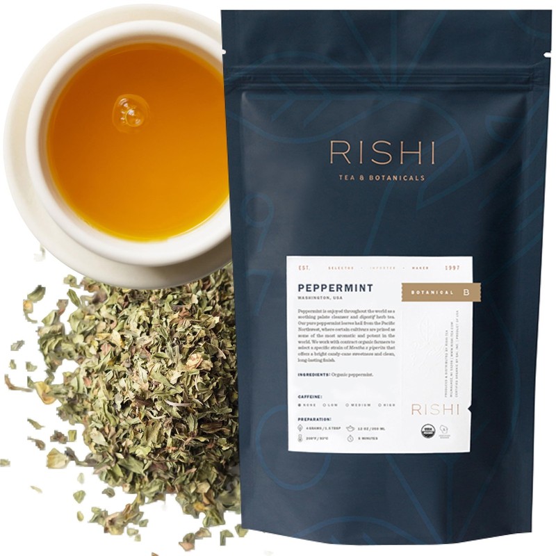 Peppermint Herbal Tea – Organic, Caffeine Free Loose Leaf Tea, Calming Sweet …