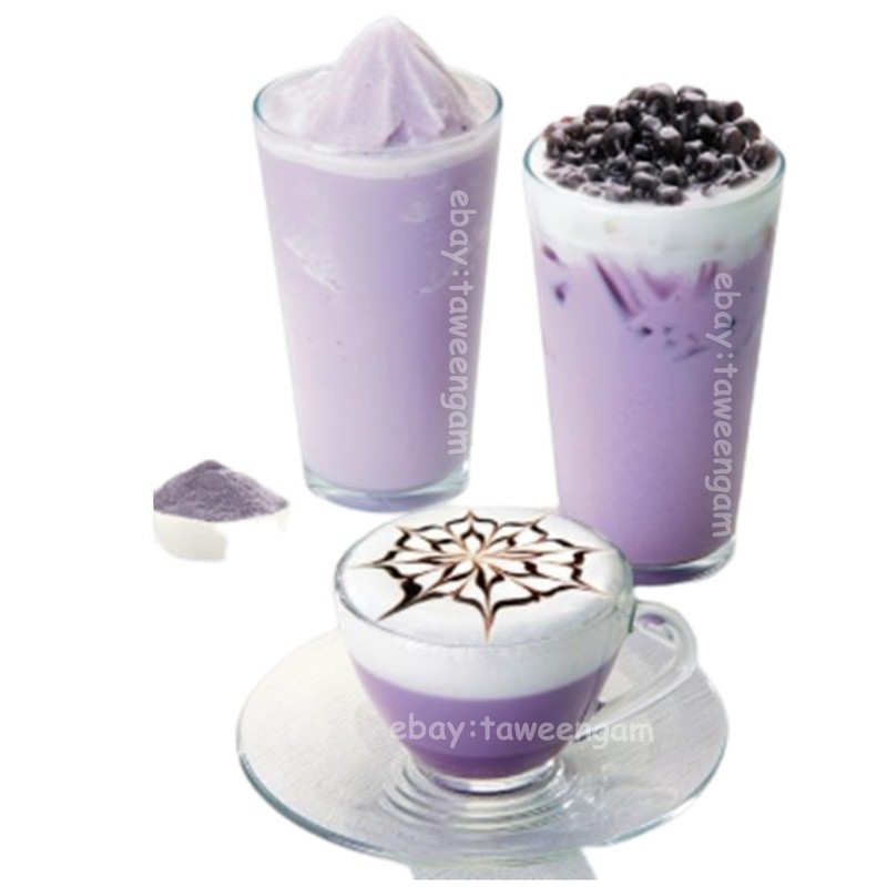 Taro Tea Powder Instant Beverage Mix for Drink Iced Hot Red Leaf Brand Thai 300g gallery