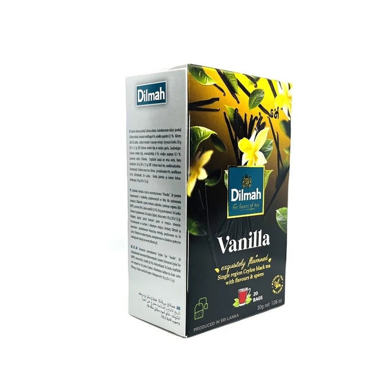 Dilmah - Fun Flavored Tea - Vanila - Ceylon Tea - 20 Tea Bags x 06 packs gallery