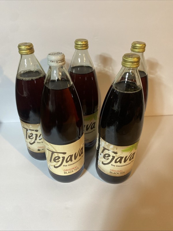 (5) Tejava Original Black Tea Unsweetened Non-GMO Rainforest Alliance 12 fl oz
