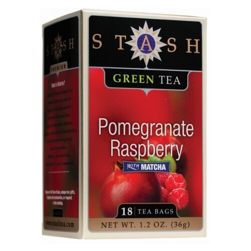 Pomegranate Raspberry with Matcha Tea 18 Bags By Stash Tea