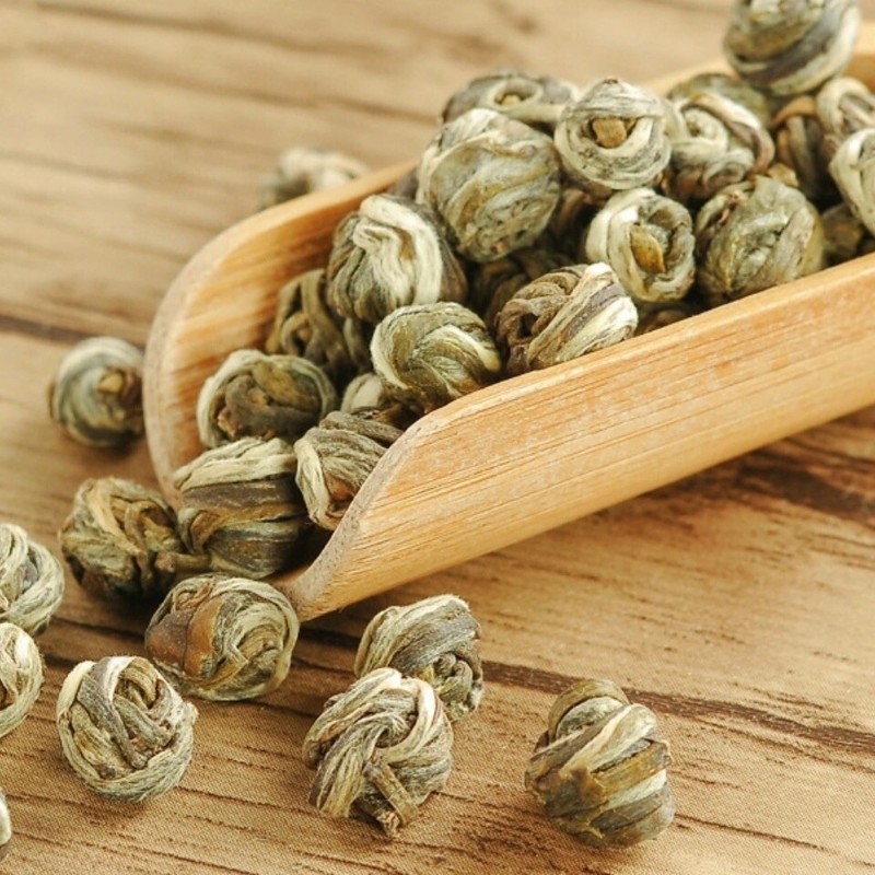 asmine Dragon Pearl Tea Chinese Green Tea Hand Rolled Flower Tea Premium