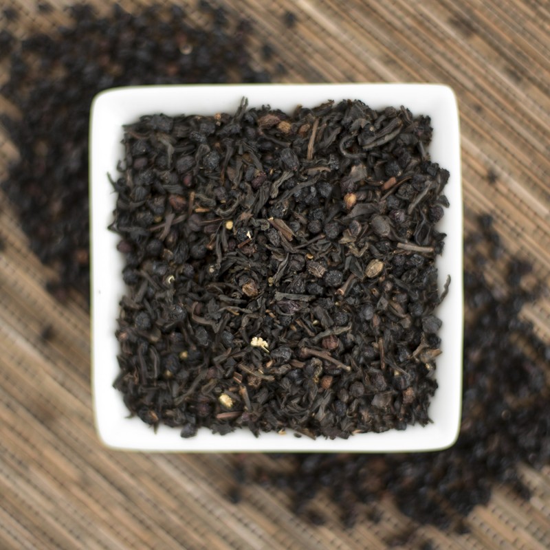 Elder berry Black Tea Organic Choice of Loose leaf or Tea bags reg or decaf