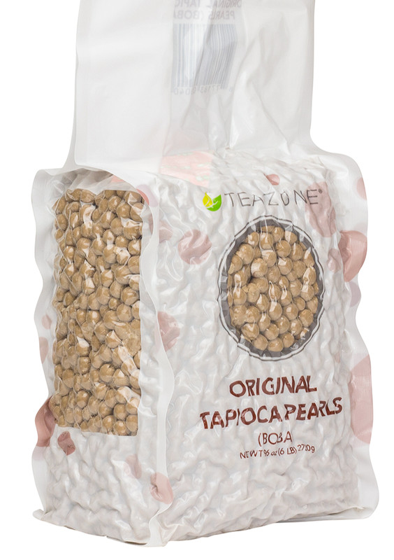 Tea Zone Tapioca Pearl Original Black Boba A1000 Taiwan 6 lbs (96 oz)