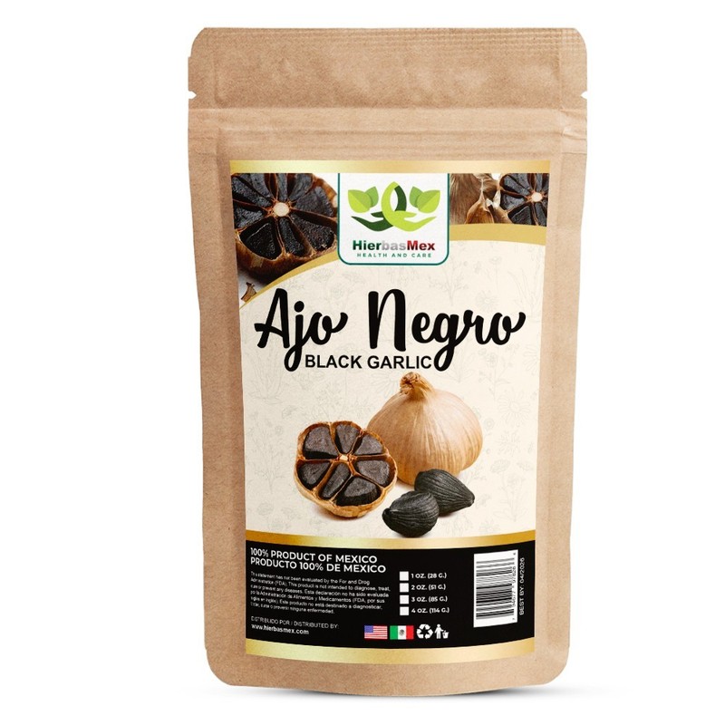 Ajo Negro Te Herbal 4 Oz., Black Garlic Herb Plant Tea 4 oz. HierbasMex
