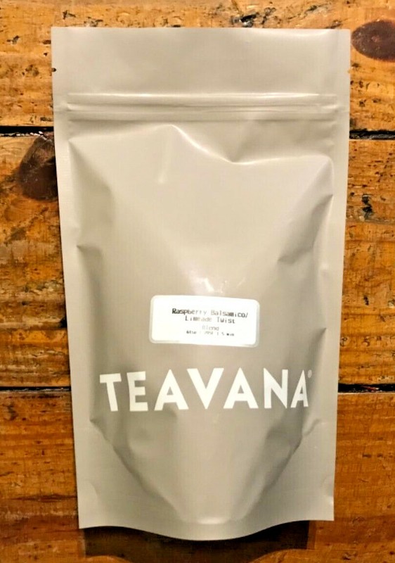 🍇🍋 TEAVANA NEW! RASPBERRY LIMEADE HERBAL INFUSION TEA 8 OZ SEALED BAG! HTF 🍋