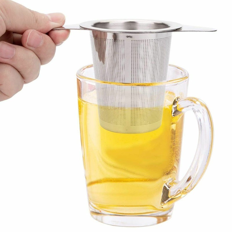 2Pcs Stainless Steel Mesh Tea Infuser Reusable Strainer Loose Tea Leaf Filter us