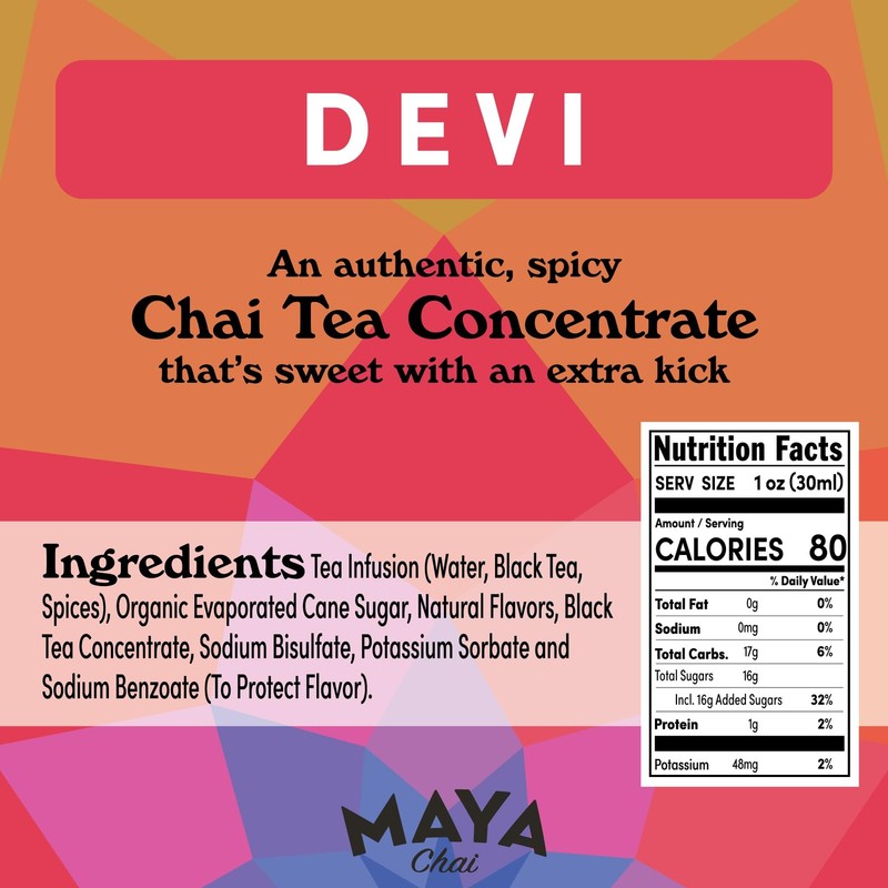 Maya Chai Tea Concentrate, Devi, Extra Spice, Heritage Recipe, 64 Fl Oz with ... gallery