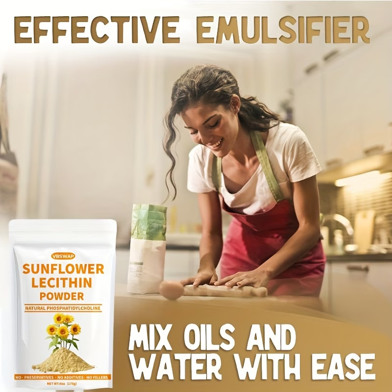 Cold-pressed Sunflower Lecithin Powder Abundant in Phosphatidyl Choline Protein gallery