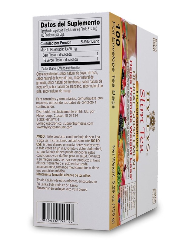 HYLEYS Slim Tea 9 Flavor Assortment 100 Ct - Weight 2 pack gallery