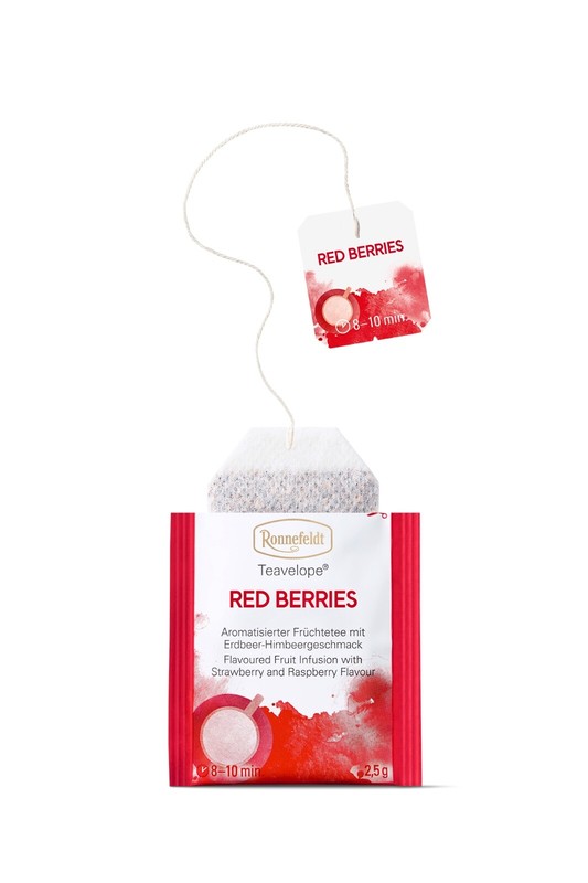 Ronnefeldt Teavelope® Red Berries tea Bags. Fruity Taste Caffeine free.25 bags. gallery