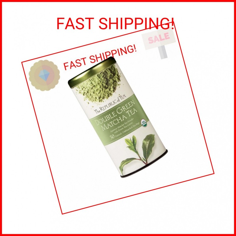 The Republic of Tea – Organic Double Green Matcha, Naturally Caffeinated Japanes